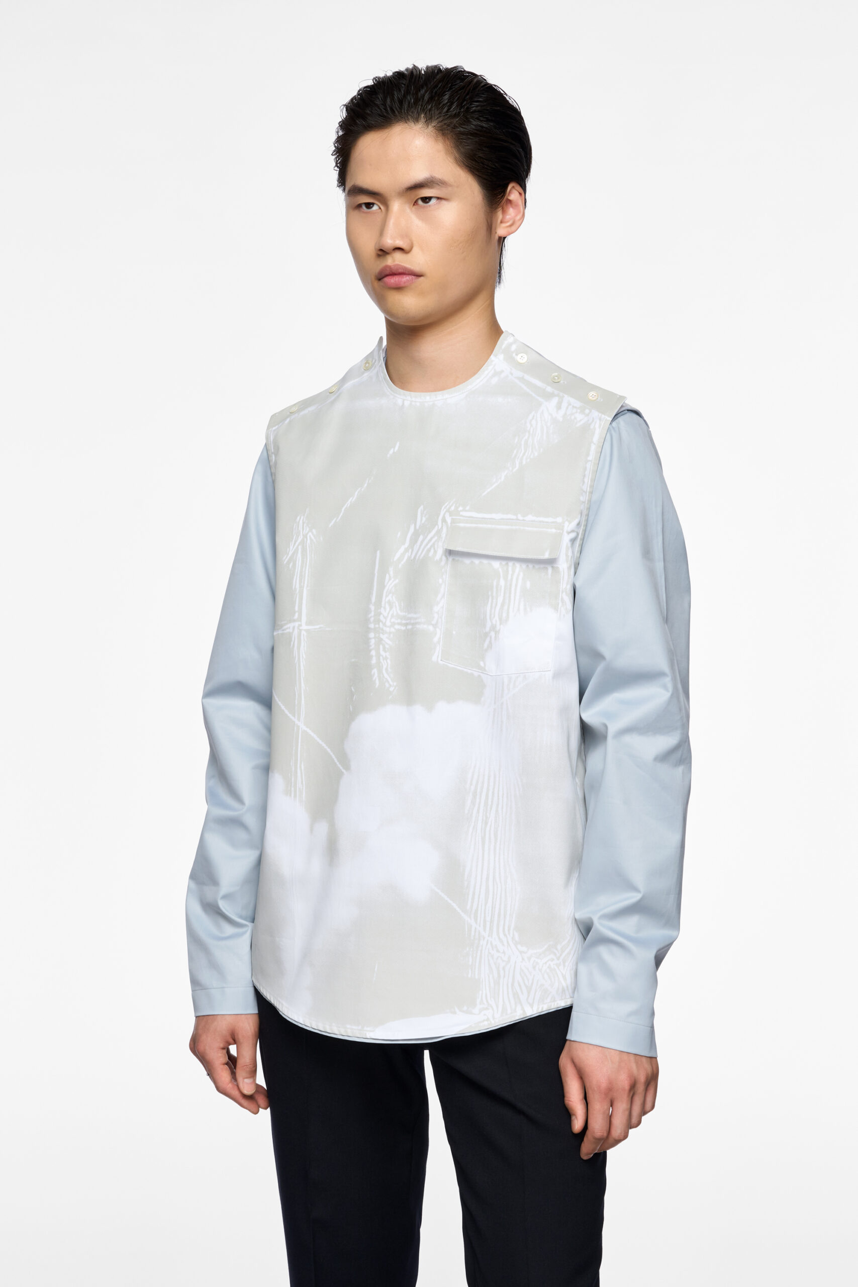 OVERPRINTED SHIRT TOP